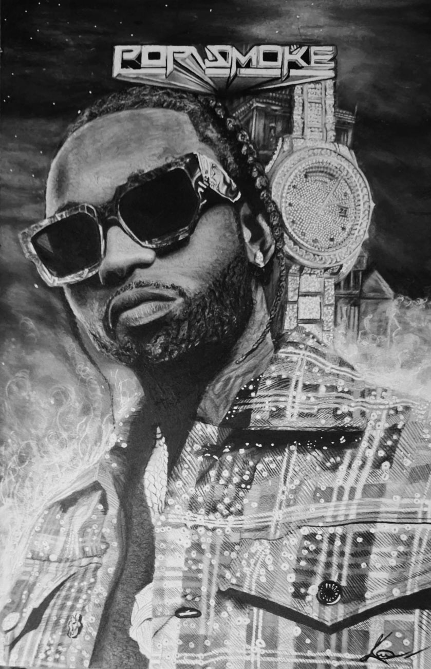 Pop Smoke The Woo's Timepiece Art