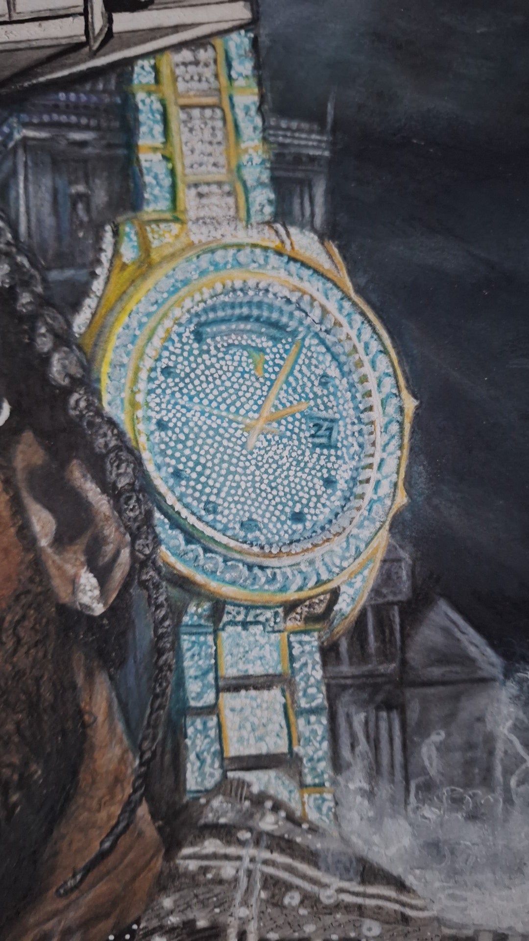 Pop Smoke The Woo's Timepiece Art